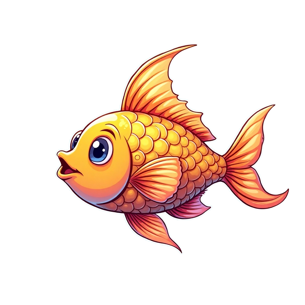 Golden Fish Illustration